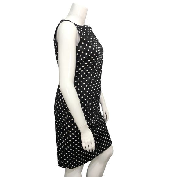 Lauren Ralph Lauren Polka Dot Sleeveless Dress Shift Rear Zip NEW without Tags - Picture 9 of 13